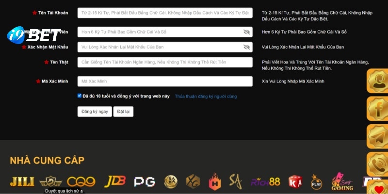 Quy trình đăng ký trở thành hội viên của I9BET